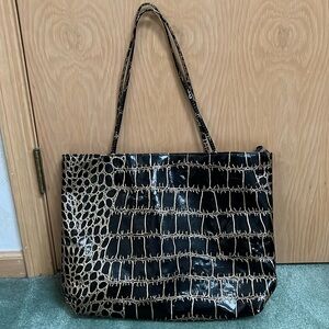 Black & Gold Imported Bag – Made in India | BNWOT | 12” x 16”